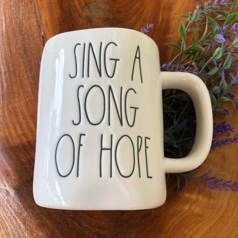 Rae Dunn “SING A SONG OF HOPE” mug